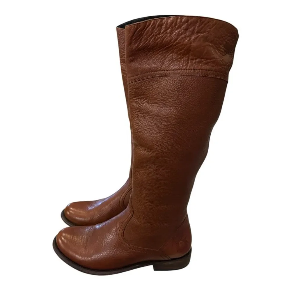 Muro Women’s Tan Leather Riding Boots 9.5